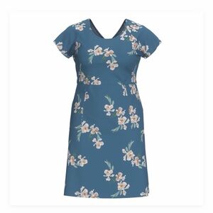 LulaRoe Alicia Floral Blue Dress